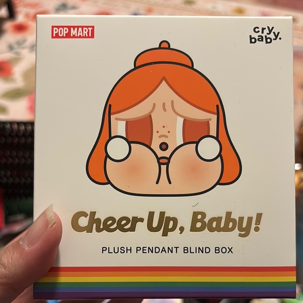 Pop Mart Cry Baby Plush Pendant Blind Box - Orange